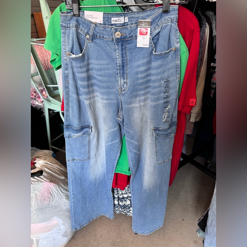 Rue21 cargo wide leg jeans